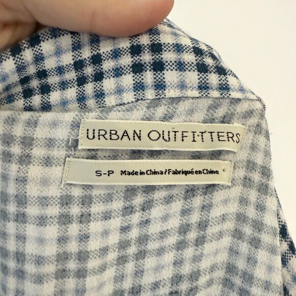 Urban Outfitters Mallory Button Down Plaid Mini Dress - Picture 6 of 7